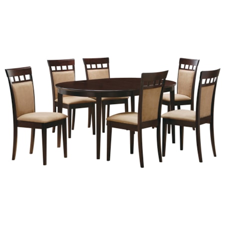 7-piece Extension Leaf Dining Table Set