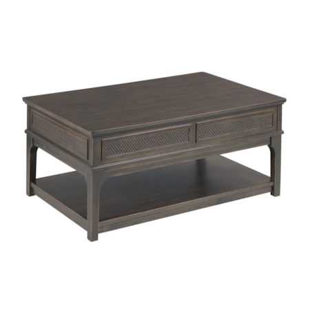 Rectangular 1-Drawer Lift Top Coffee Table