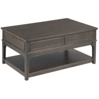 Transitional Rectangular 1-Drawer Lift Top Coffee Table