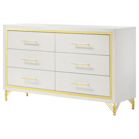 Lucia 6-drawer Dresser