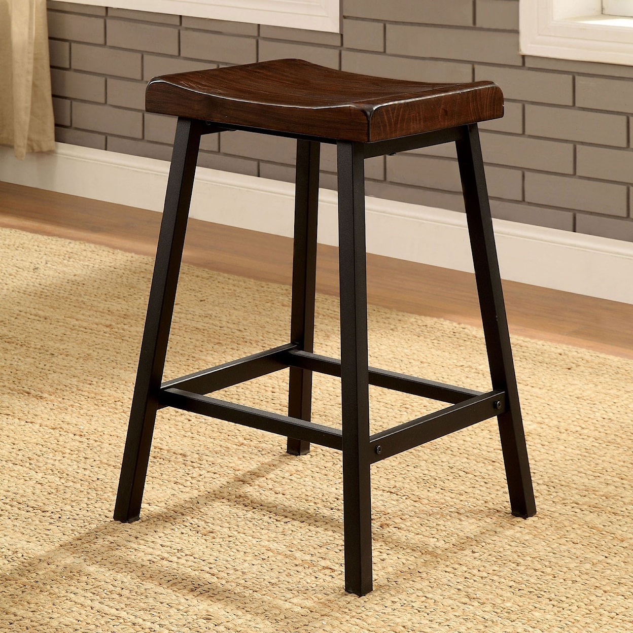 Furniture of America - FOA Lainey Set of 2 Counter Height Stools