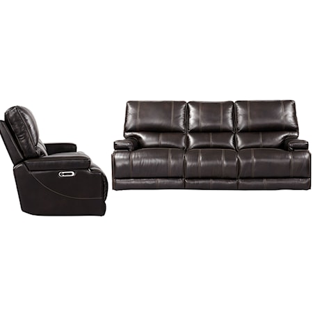 Power Reclining Sofa and Recliner