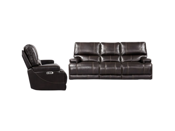 Power Reclining Sofa and Recliner