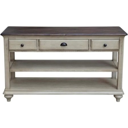 3-Drawer Sofa Table