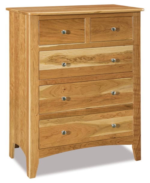Transitional 5-Drawer Small Chest