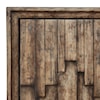 Accentrics Home Accents Brown Oak Farmhouse Style Bar Cabinet