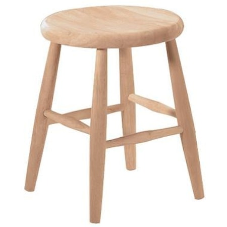 18" Scoop Seat Stool