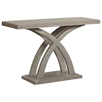 Jocelyn Casual Contemporary Sofa Table with Decorative X-Base