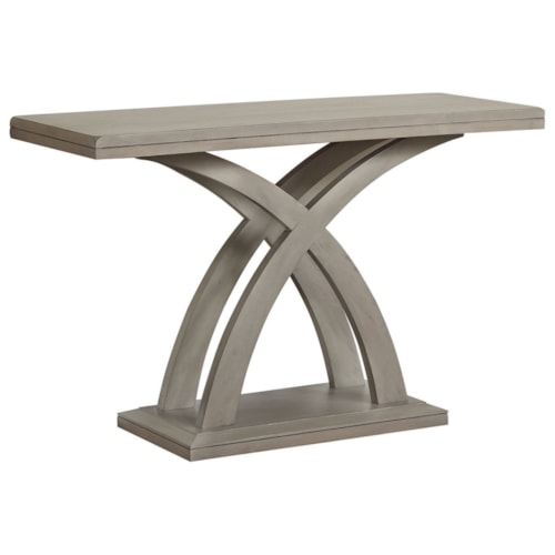 Contemporary Sofa Table with Decorative X-Base