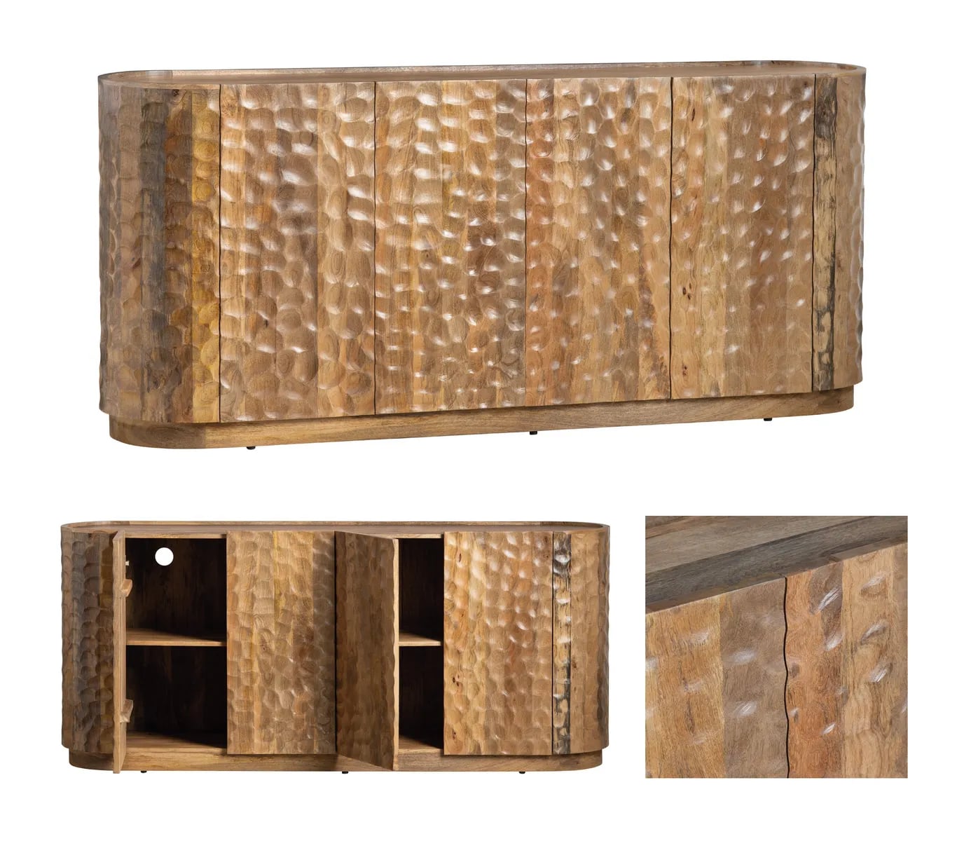 Crestview Collection Gibson Modern 4-Door Sideboard