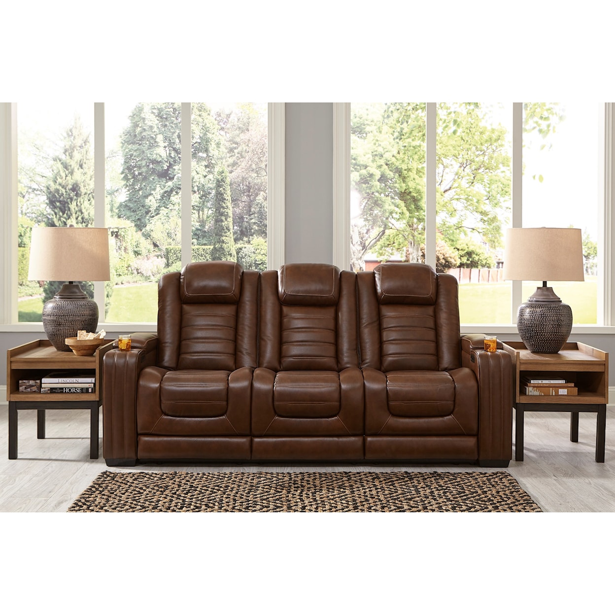 Signature Design by Ashley Furniture Backtrack Power Reclining Sofa
