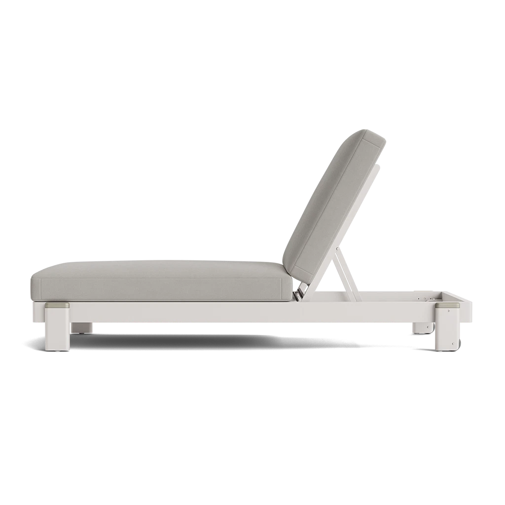 Cushioned Adj. Chaise Lounge w/Wheels