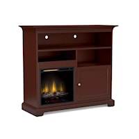 Transitional 46" Wide Customizable 41" Extra Tall Fireplace TV Console