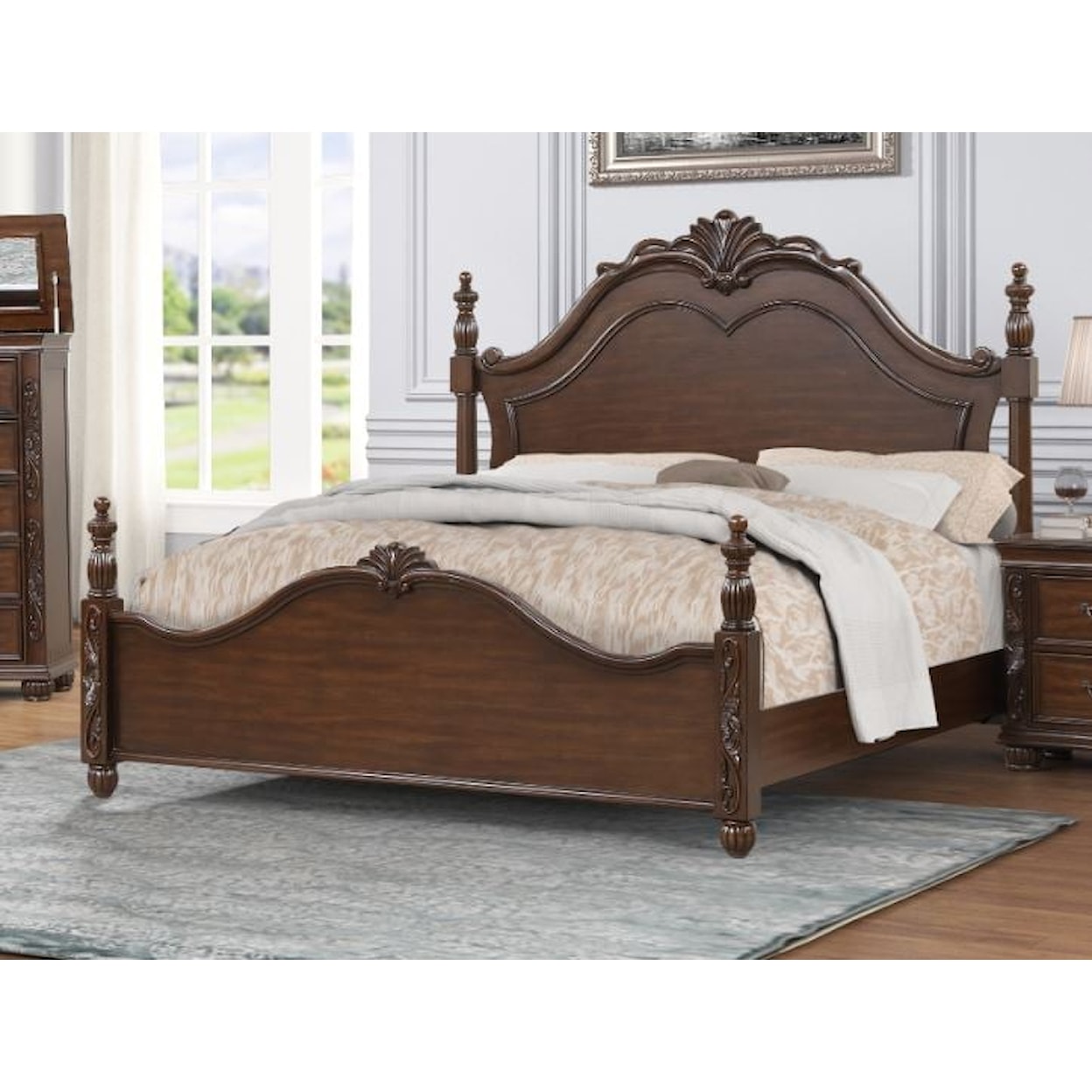 New Classic Furniture Vienna Queen Panel Bed