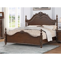 Traditional Queen Arched Panel Bed