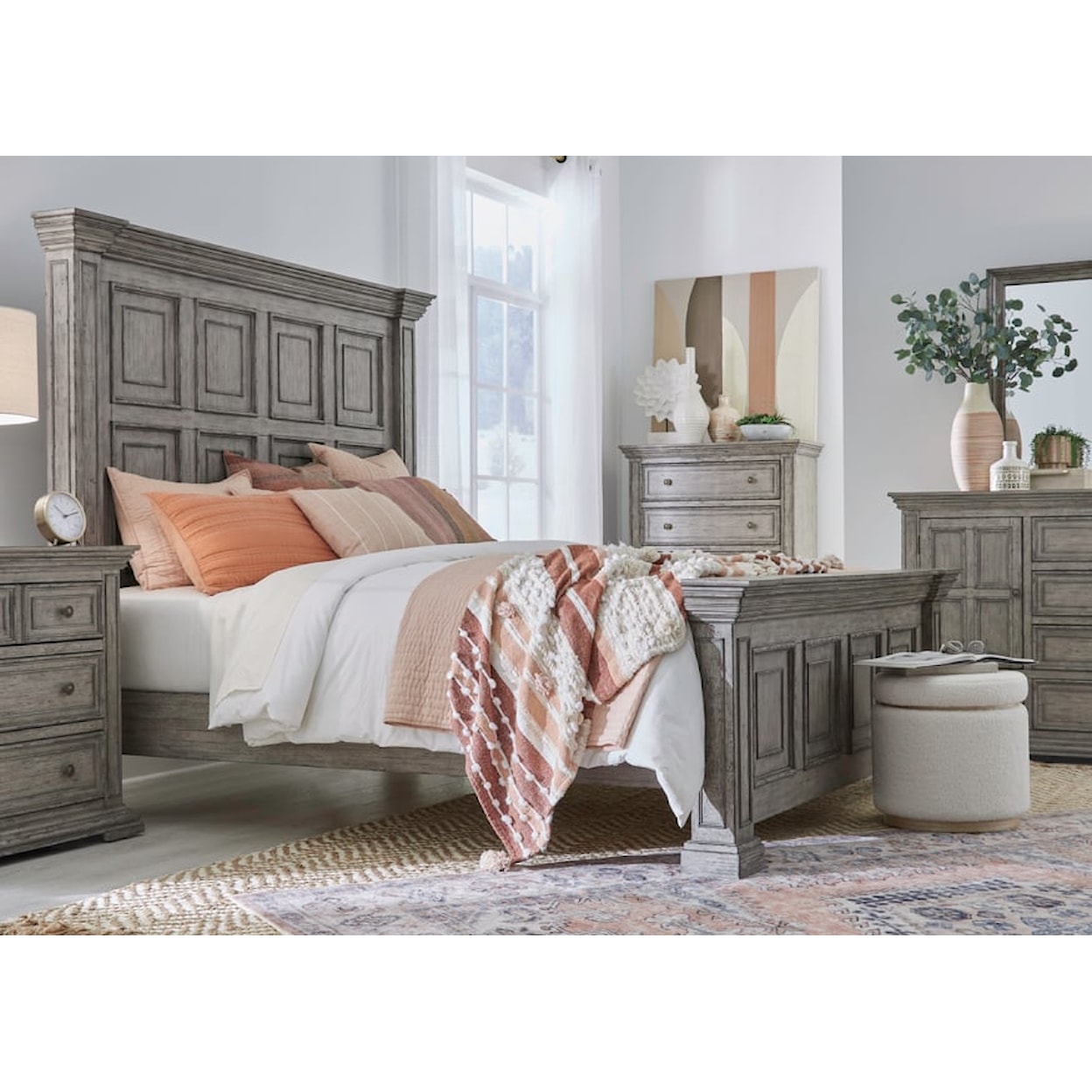 Liberty Furniture Big Valley Queen Panel Bed