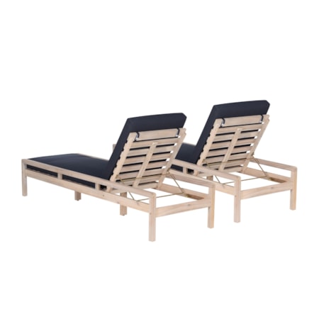 Outdoor Chaise Lounger - Set of 2