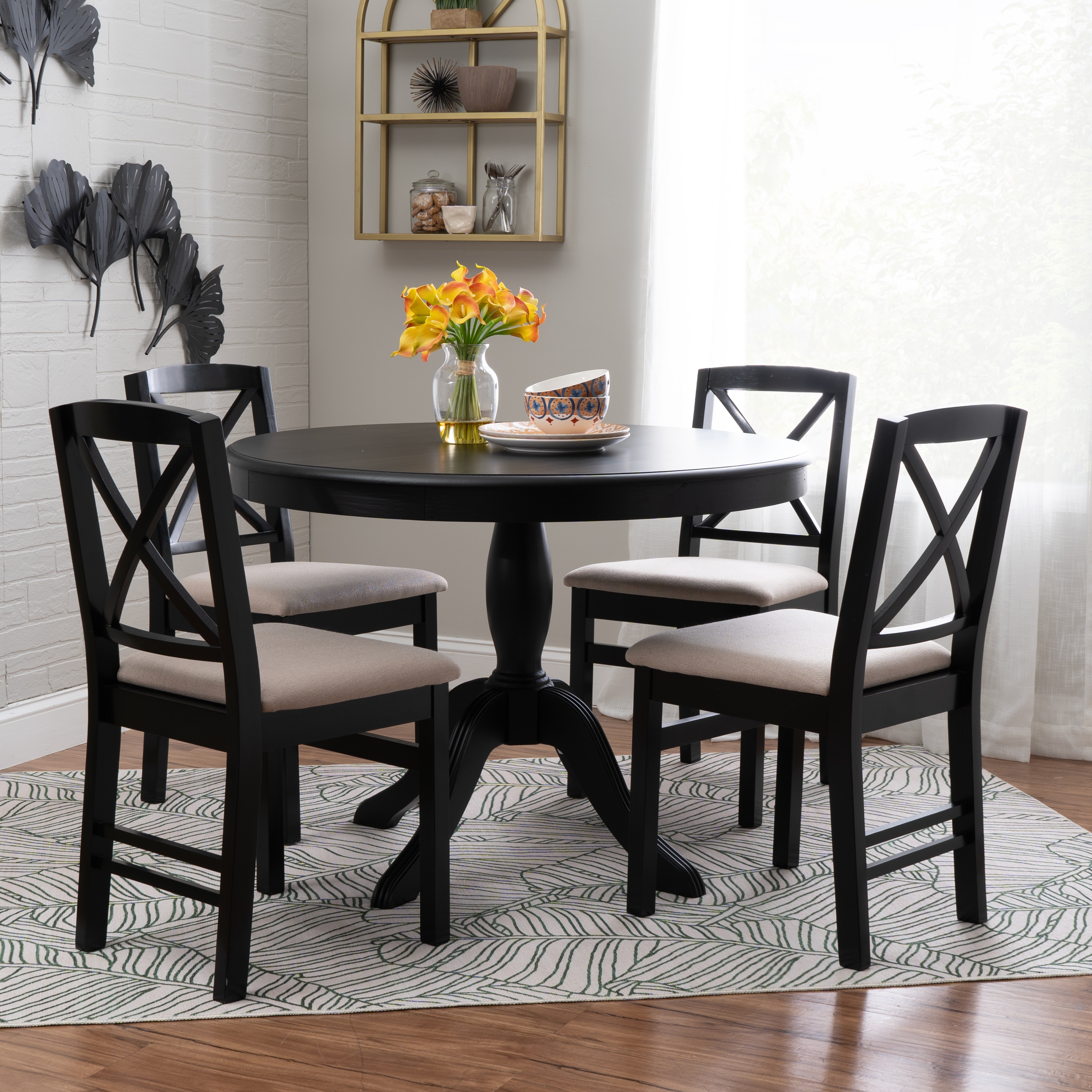 5-Piece Round Dining Set