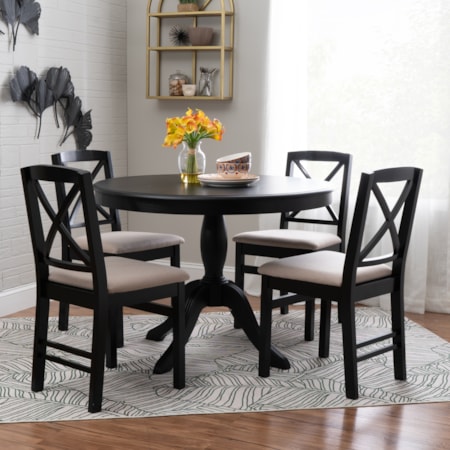 5-Piece Round Dining Set