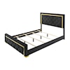 CM Pepe King Upholstered Panel Bed