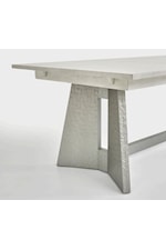 Thirty-One Twenty-One Home Enchantment Contemporary Trestle Dining Table with Folding Leaf