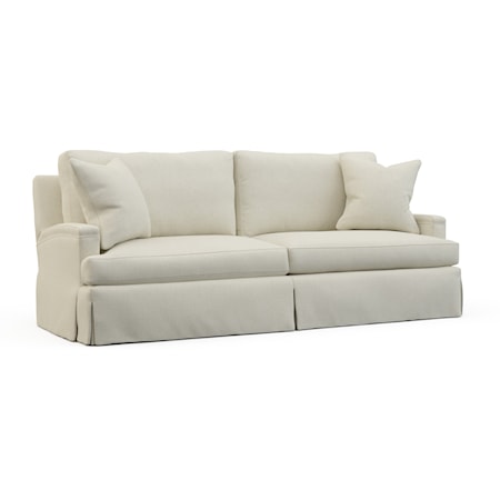 Contemporary Sofa with Skirted Base