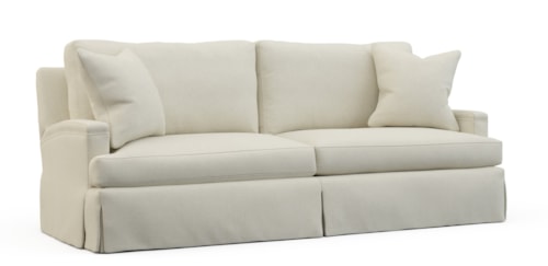 Contemporary Sofa with Skirted Base