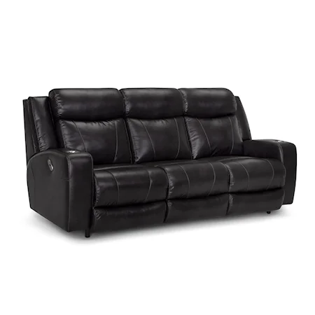 Casual Power Reclining Sofa with Drop Down Table