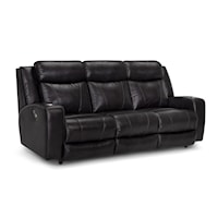 Casual Power Reclining Sofa with Drop Down Table