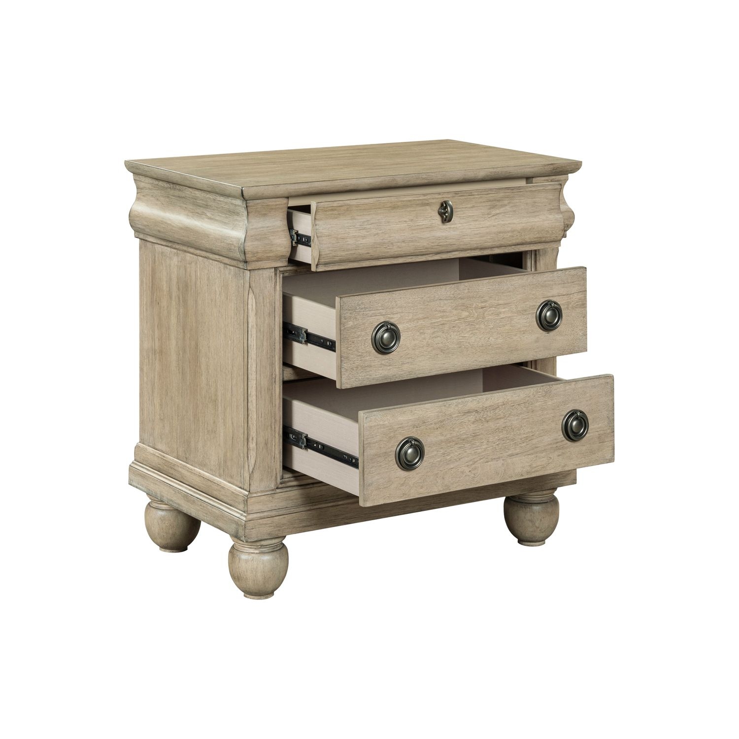 Liberty Furniture Rustic Traditions 3-Drawer Nightstand