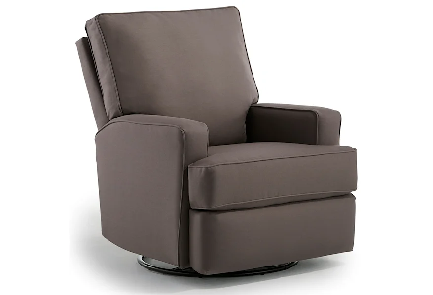 Kersey Swivel Glider Recliner w/ Inside Handle by Best Home Furnishings at Baer's Furniture