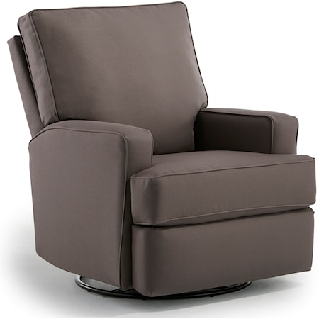 Swivel Glider Recliner w/ Inside Handle