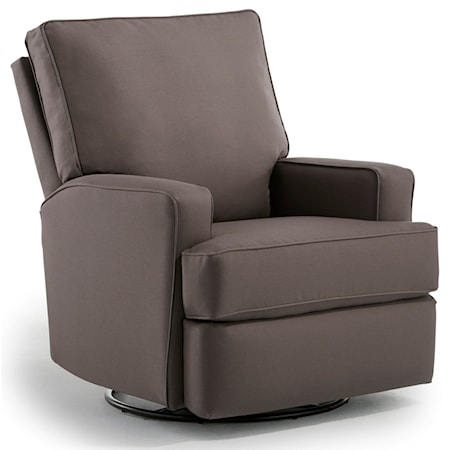 Swivel Glider Recliner w/ Inside Handle