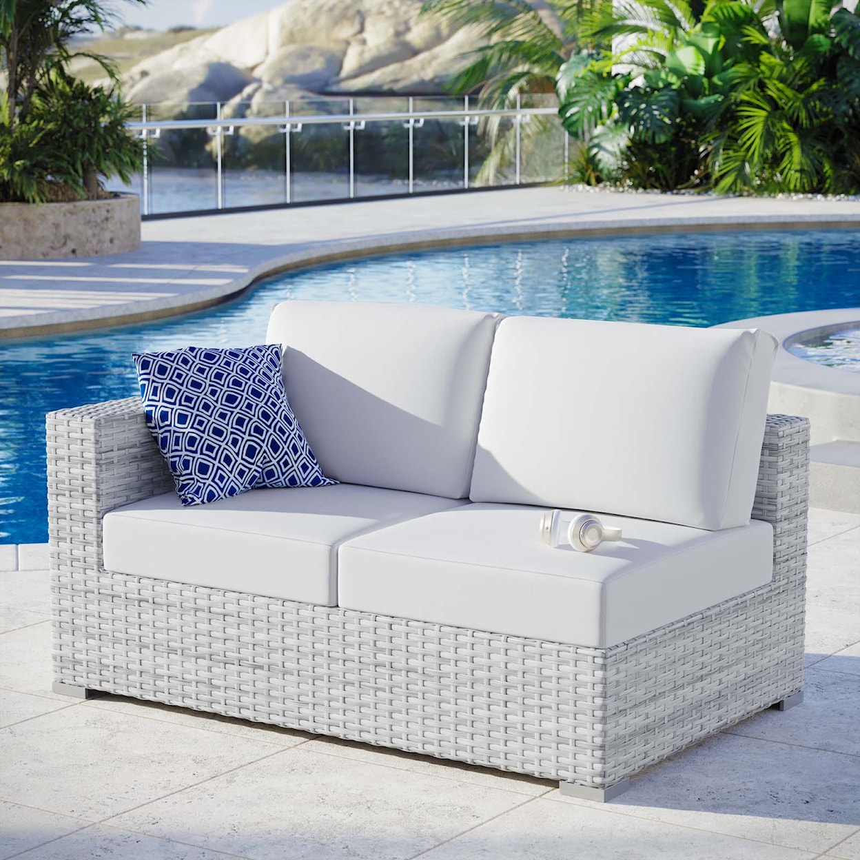 Modway Convene Outdoor Left-Arm Loveseat