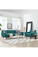 Modway Engage L-Shaped Upholstered Fabric Sectional Sofa