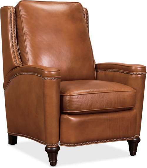 Traditional Push Back Recliner with Nailheads