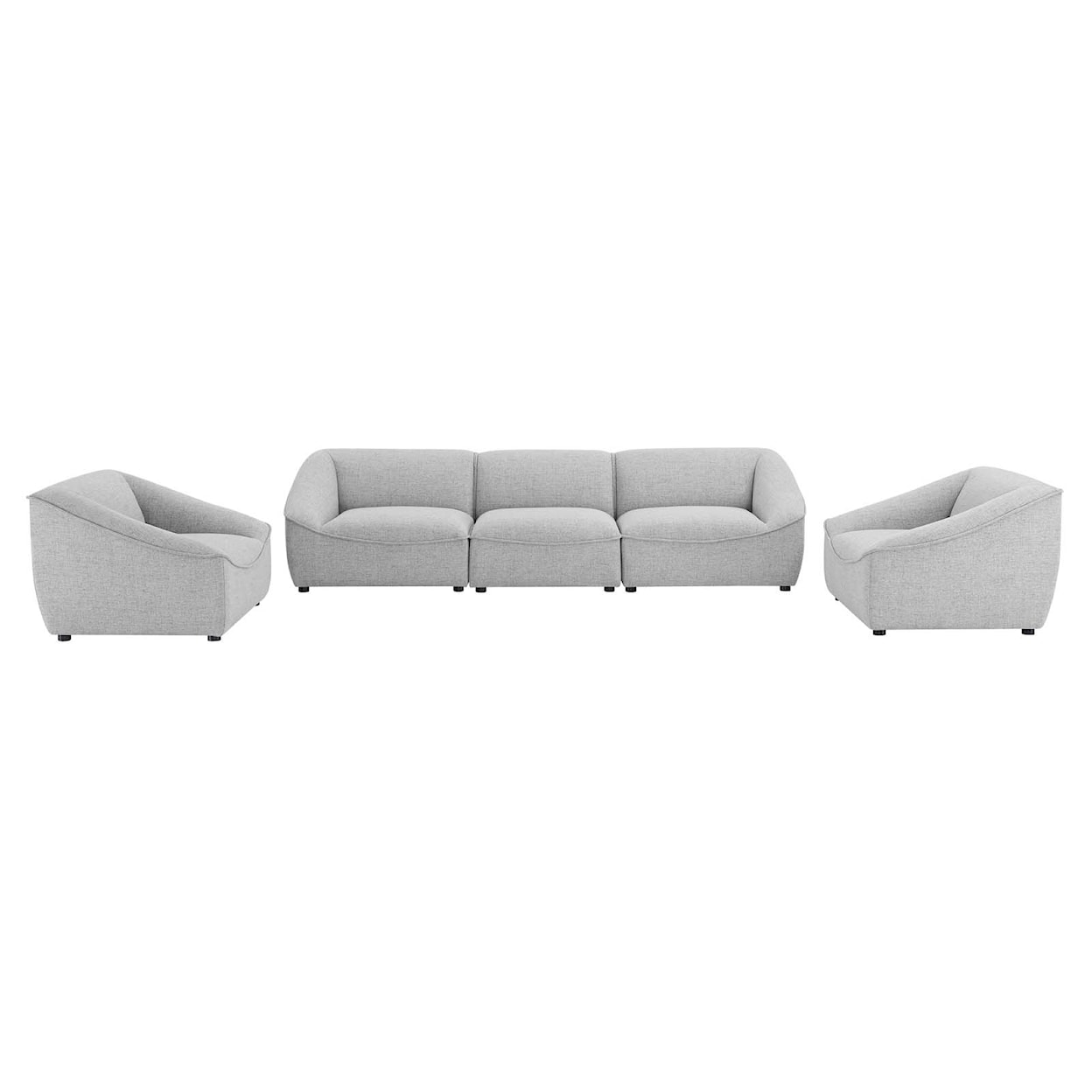 Modway Comprise 5-Piece Living Room Set