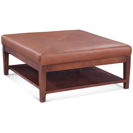 Hammond Cocktail Ottoman - Leather
