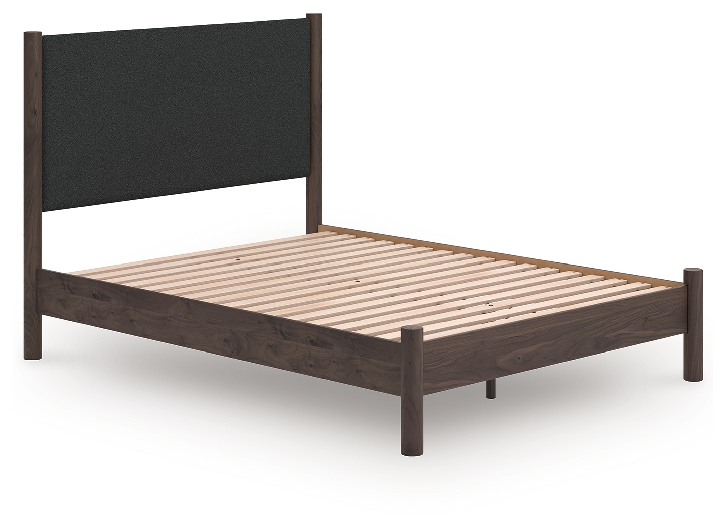 Queen Upholstered Panel Platform Bed