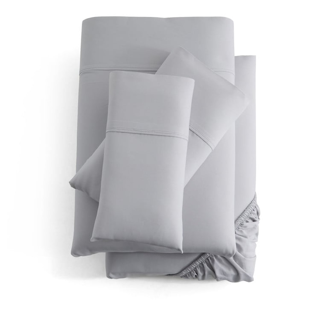 Malouf Rayon From Bamboo Pillowcase Queen Ash Pillowcase