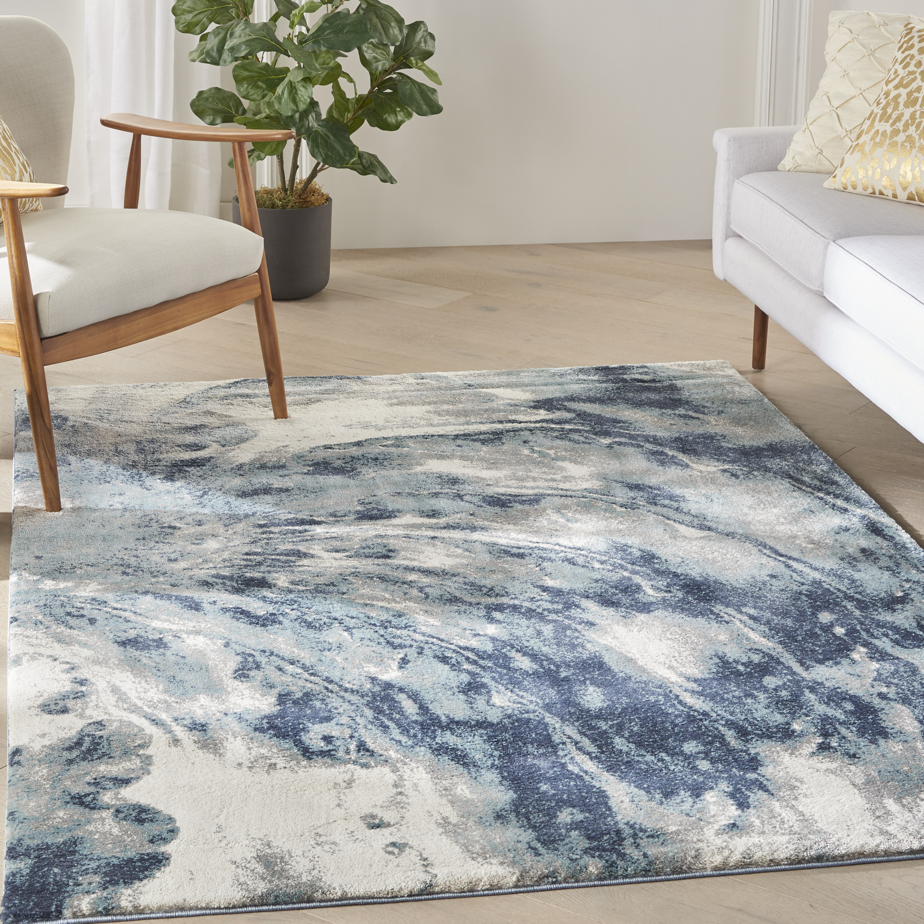 Nourison American Manor AMR03-BLUIV-5'3