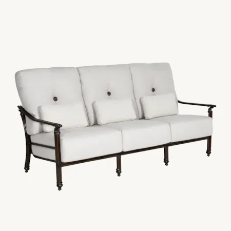 Cushioned Sofa w/Accent Pillows