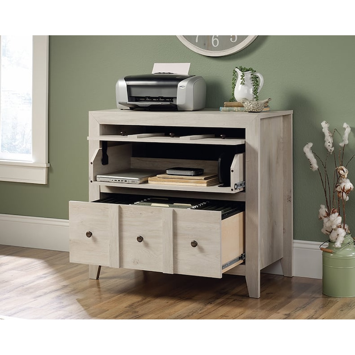 Sauder Dakota Pass Dakota Pass Console with File Drawer