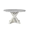 Steve Silver Canova Round Gray Marble Dining Table