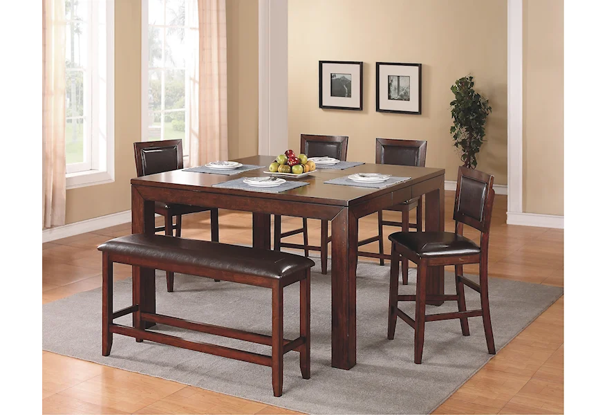 Fallbrook 6-Piece Counter-Height Dining Set by Winners Only at Mueller Furniture