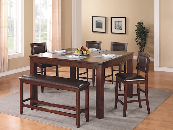 6-Piece Counter-Height Dining Set