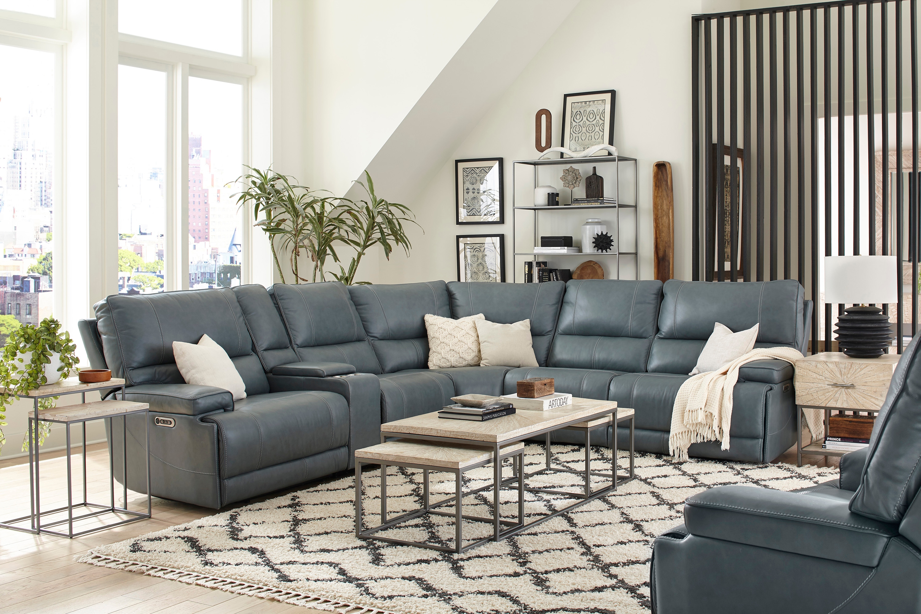 6-Piece Power Reclining Sectional Sofa