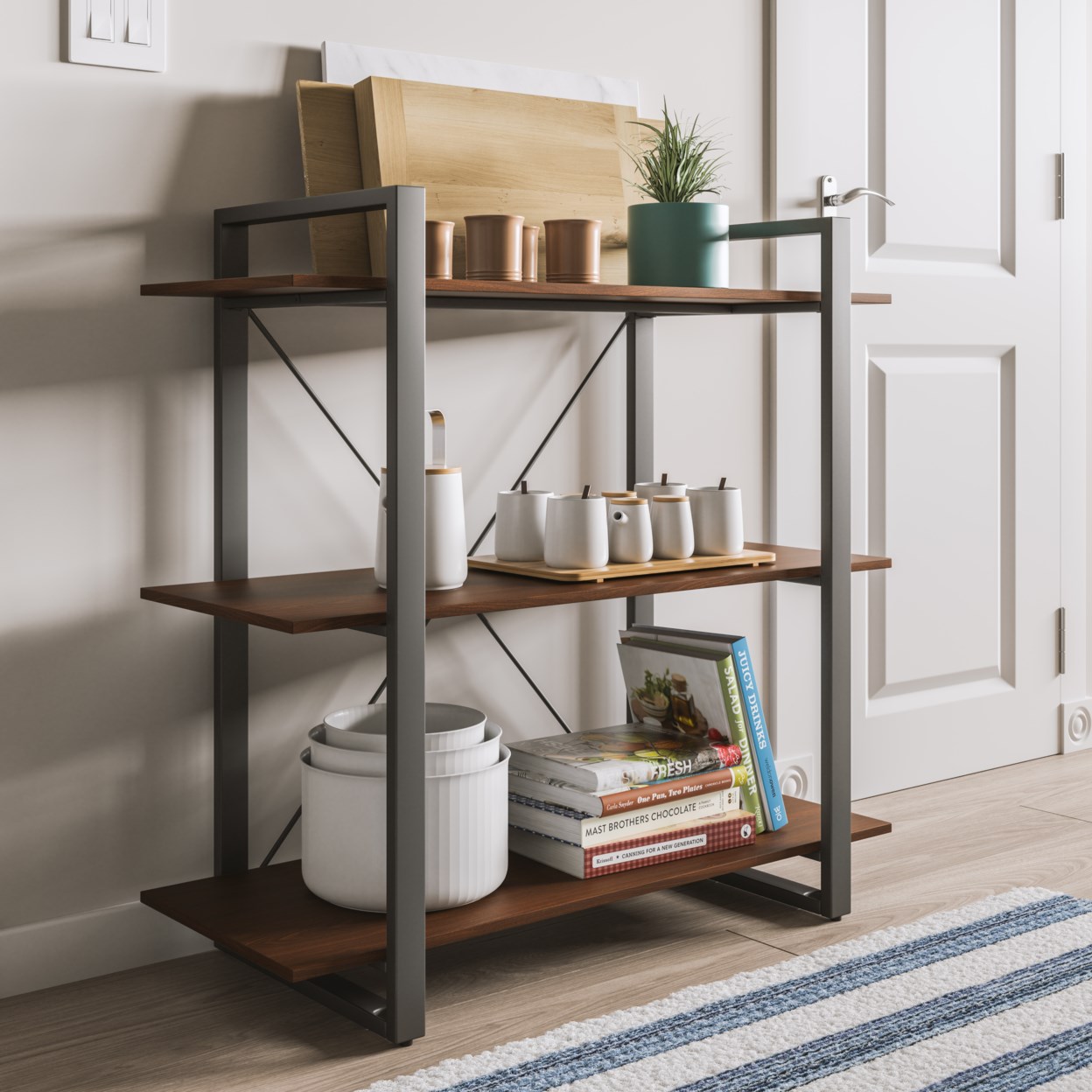 homestyles Merge 3-Shelf Bookcase