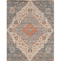 27" x 45" Blue/Red Gramercy Rug