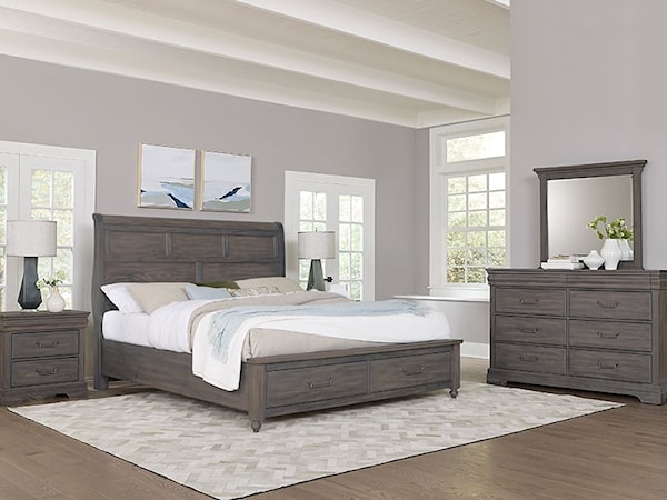 5-Piece Sleigh Storage Bedroom Set